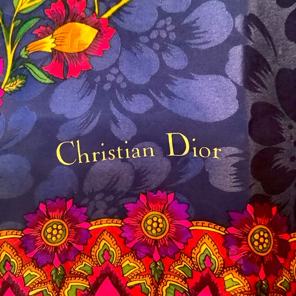 Vintage Dior Silk Scarf